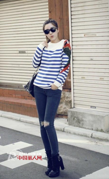 条纹依然灵动闪耀 演绎13年春夏唯美“日不落”