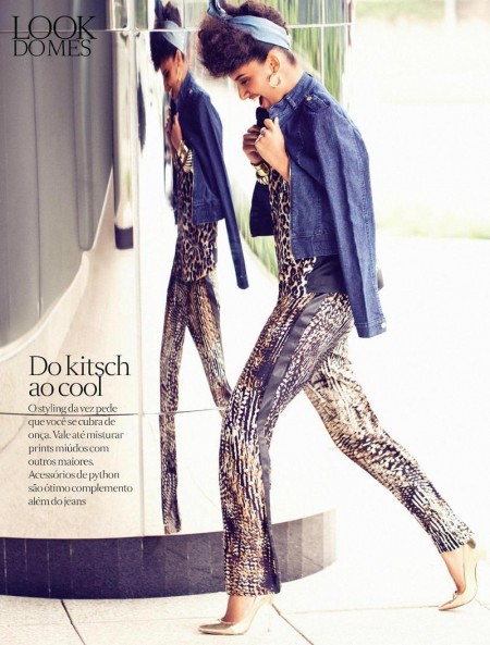 丹宁MIX动物纹 野性文艺装扮时尚感UP