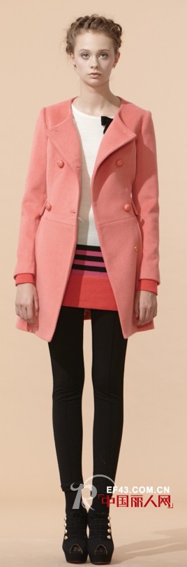 绝色冬日之西瓜红  马克华菲打破沉闷冬季