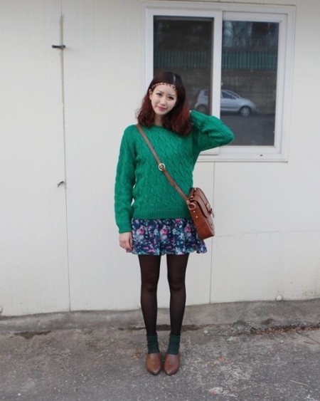 复古小短裙来帮忙 娇小MM冬季穿衣福音