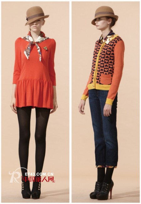 阳光的味道 马克华菲冬季橙色装