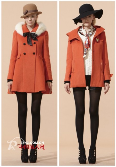 阳光的味道 马克华菲冬季橙色装