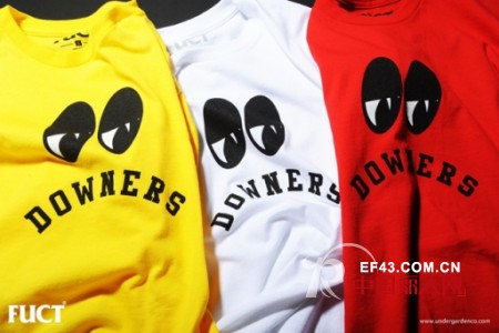 美国街头品牌FUCT推出的 Downers Snapback & T-Shirt