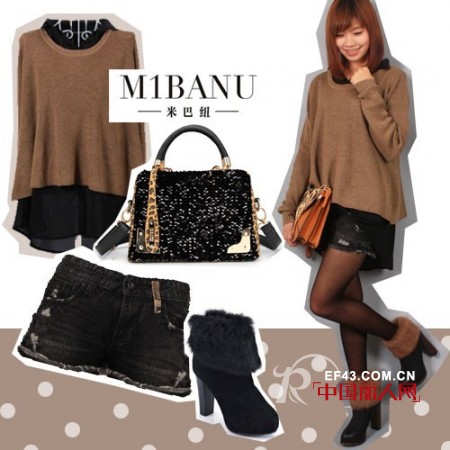 妙搭!秋冬针织的反衬显瘦法