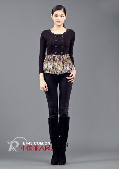 缘尚儿2012秋冬款 小小蜂腰衣穿出大气场