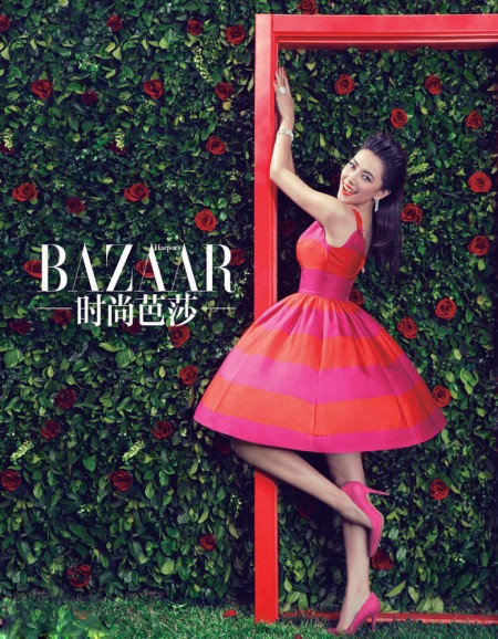 高圆圆2013开年封面曝光 红装加身好彩头