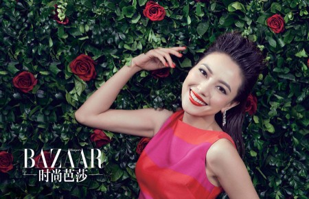 高圆圆2013开年封面曝光 红装加身好彩头