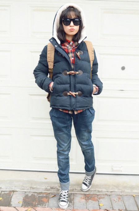 冬季棉服大显身手 不同风格款穿出不同Chic搭