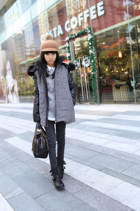 冬季棉服大显身手 不同风格款穿出不同Chic搭