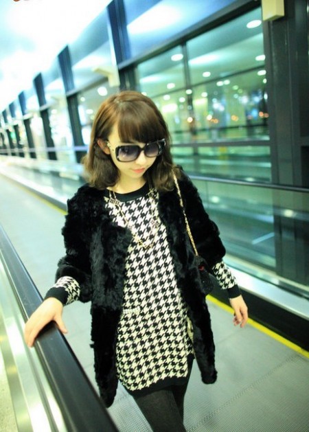 经典格纹逆袭 MIX不同单品散发冷艳气质