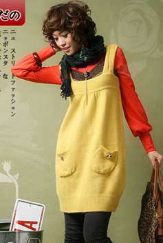 可爱MM遮粗腰的必选长衫