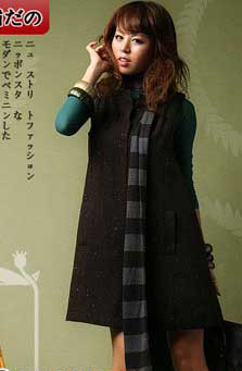 可爱MM遮粗腰的必选长衫