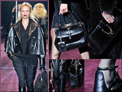 2012秋冬米兰开秀 设计师新宠“皮衣皮裙”