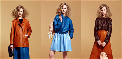 2012秋冬米兰开秀 设计师新宠“皮衣皮裙”