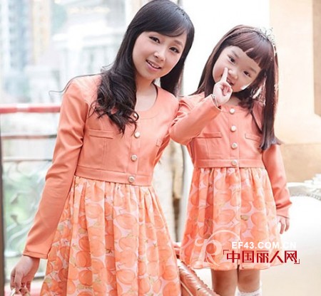 甜蜜九月亲子装,大小公主吸睛穿搭