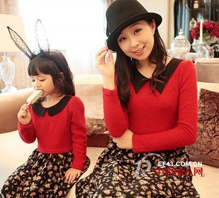 甜蜜九月亲子装,大小公主吸睛穿搭