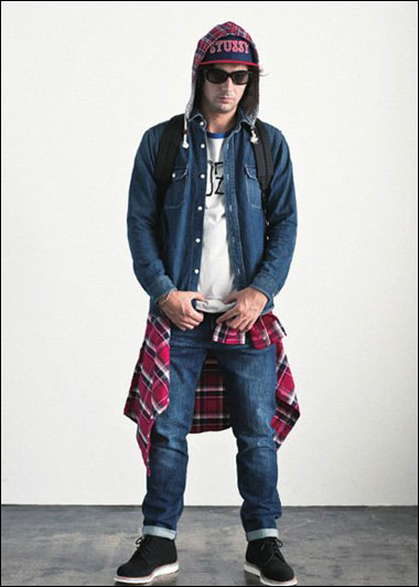 街头品牌Stussy 2012秋冬形象服装搭配