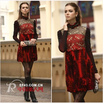 伊珀比迩时尚淑女装 带你感受冬日里蕾丝的性感诱惑