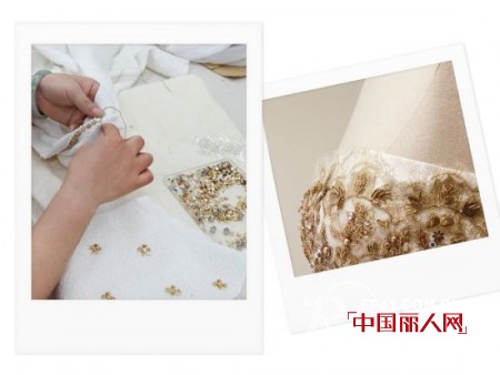 EP雅莹推出的金色大礼服,耗时150天