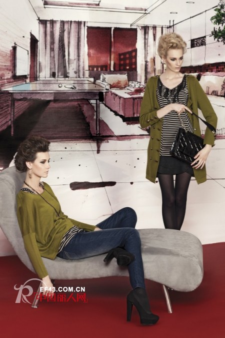 JUMEL芮玛女装2012秋季芥末绿色 唤醒时尚