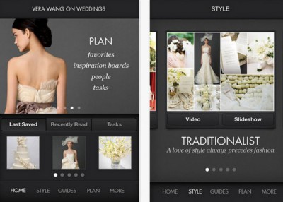 婚纱女王Vera Wang推应用 为准新娘支招