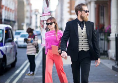 伦敦时装周 英国首都时尚街头秀名牌汇聚