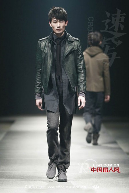 速写男装2013极简皮衣风 酷炫雅痞造型强势来袭