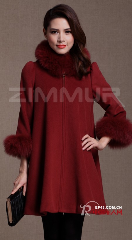 ZIMMUR时尚女装冬季毛呢外套大推荐 打造恋恋冬季