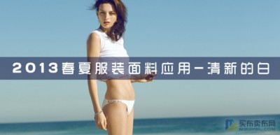 2013春夏服装面料流行趋势-清新的白
