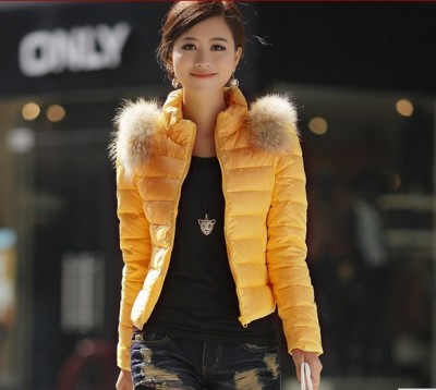 2012秋冬新款时尚品牌短款修身羽绒服