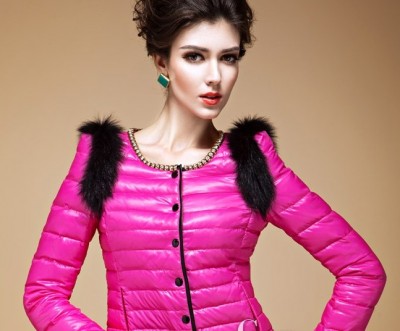 优雅 韩版新款潮修身羽绒服