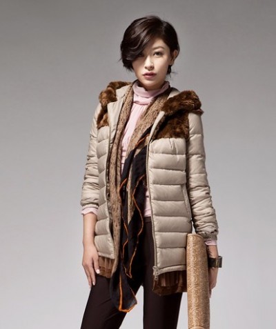 谷邦冬新款 薄韩版修身羽绒服