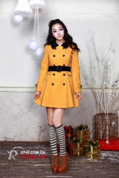 非粼女装时尚毛呢外套  冬季甜美不NG