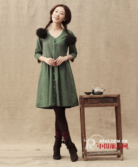 茵曼女装清新田园风 为2013春季预热