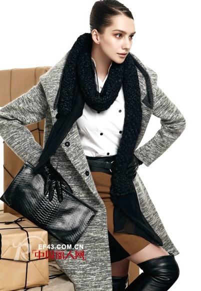 MYSCISSORS麻灰色外套穿出清新与低调