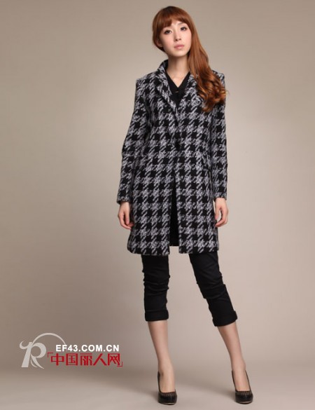 艾格E—joy来袭 毛呢大衣让你拥有强大气场