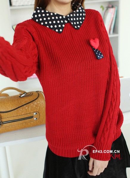 大红色毛衣新年搭   温暖又抢镜!