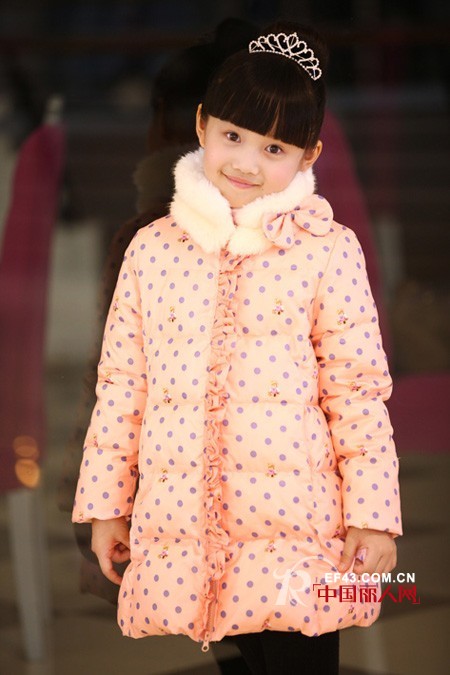 笛莎童装冬款 可爱波点变身公主小萝莉