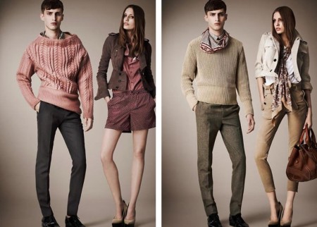 BurberryProrsum2013度假系列一方丝巾显柔情