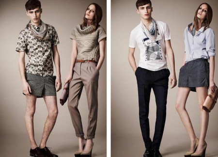 BurberryProrsum2013度假系列一方丝巾显柔情