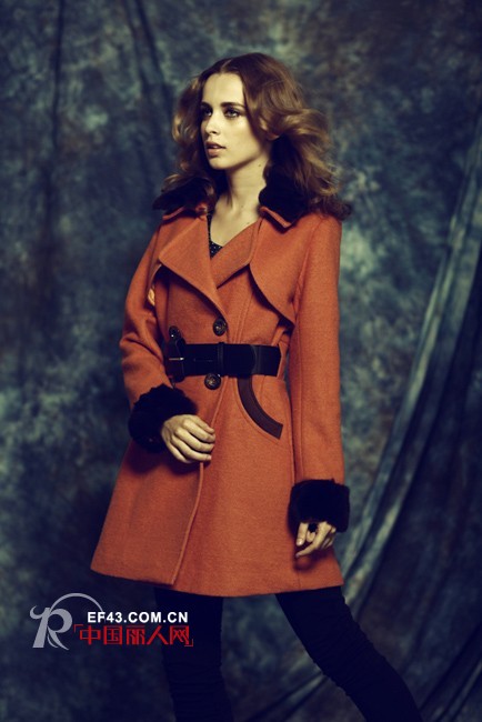 E-RUILIN依瑞琳时尚女装  典雅橘色助你扮靓冬季