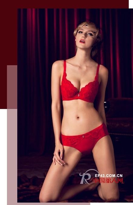 雅兰卡大红色本命年文胸  新年红装迎鸿运