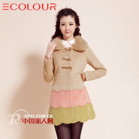 三彩女装毛呢系列 打造甜美时尚新型格