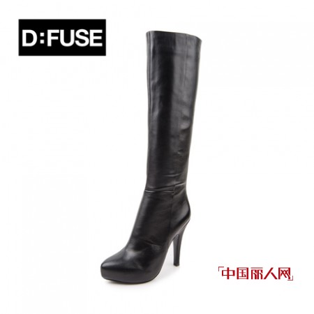 D:FUSE冬款中长靴穿出高挑好身材