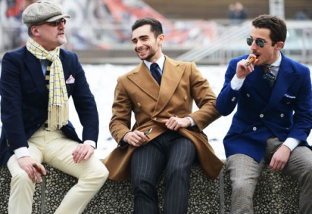 2013秋冬男装周街拍:比T台更加精彩