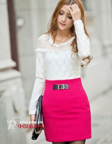 韩京衣柜蕾丝打底衫  性感蕾丝穿出高雅气质