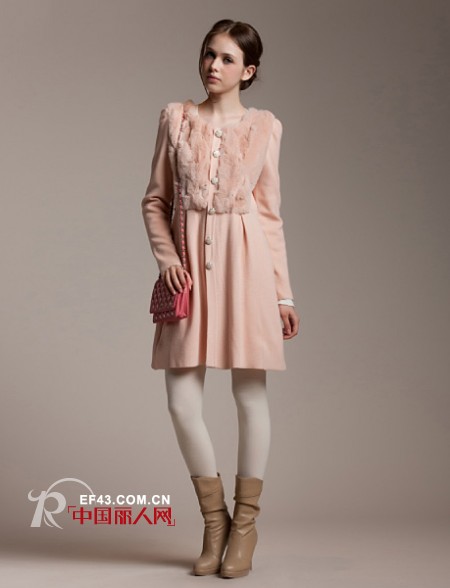 亦谷女装2013新款 镶毛设计彰显名媛感