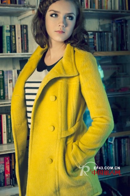 杰艾丝品牌女装 芥末黄让你冬季绽放