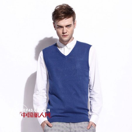 Cabbeen男装春款 假两件针织帮你摆脱臃肿感