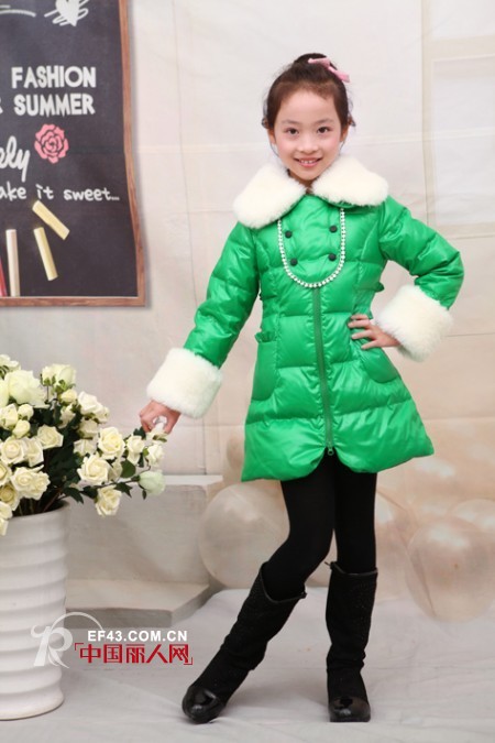 笛莎女童装 青草绿点燃冬日生机勃勃